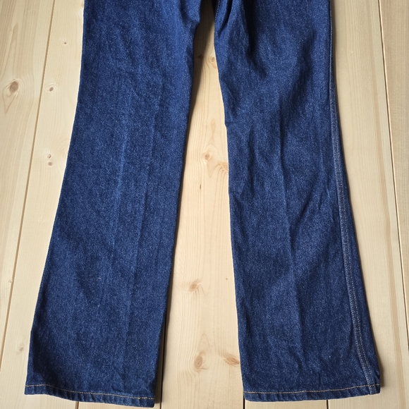 Vintage Lee Rider Denim Dark Wash Blue Jeans Mens 36.5X34 - Picture 9 of 11